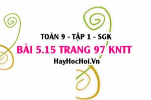 Bài 5.15 Toán 9 tập 1 SGK Kết nối tri thức